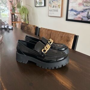 Chunky Black Loafers